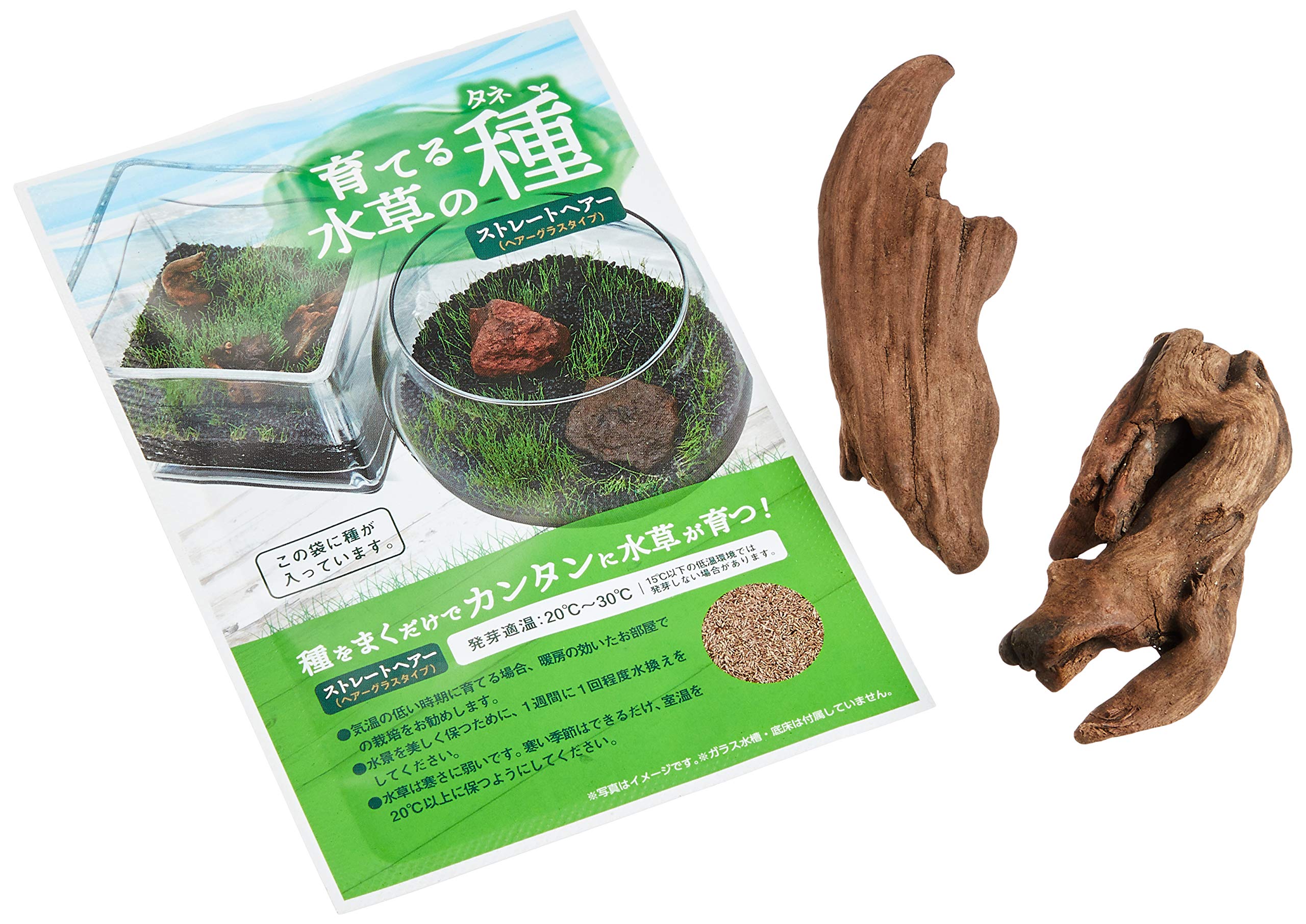 Amazon | ニッソー 育てる水草の種 ストレートヘアー&流木 | ニッソー